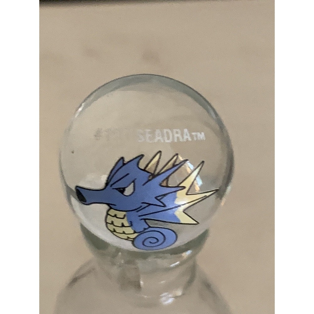 Vintage 2000 Nintendo‎ Pokemon Glass Marble Clear #117 Seadra